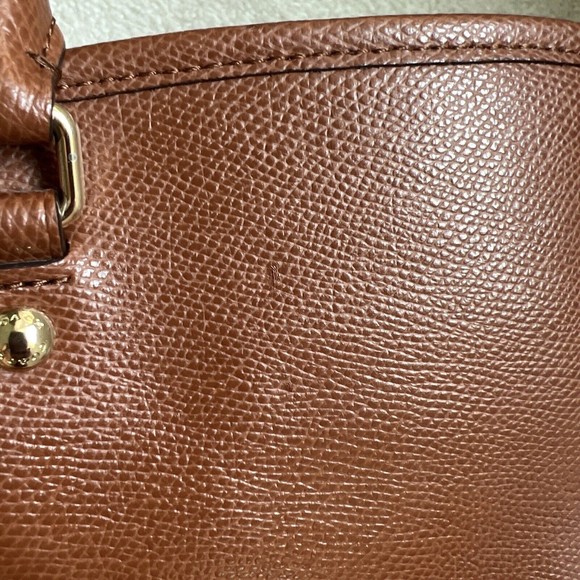 Coach Margot Carryall Brown Crossgrain Leather Shoulder Bag - Great Condition - Picture 2 of 16